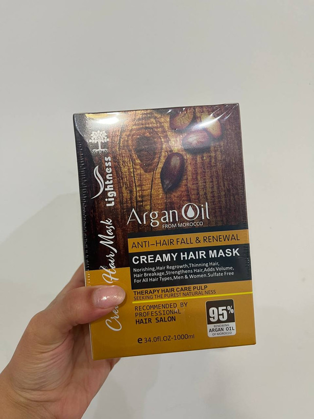 ماسک لایتنس اورجینال "Lightness Argan Oil & Protein Hair Mask/ حجم 1000 میل