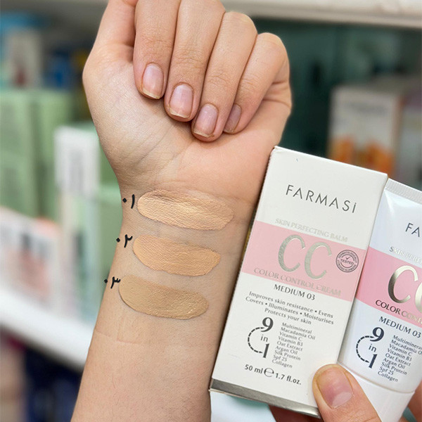 سی سی کرم فارماسی Farmasi CC Color Control Cream spf 25/ حجم 50 میل