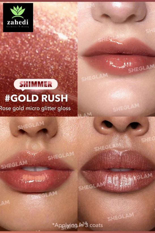 لیپ پلامپر شاین شیگلم رنگ (gold rush)Sheglam Pout-Perfect Shimmer Lip Plumper / حجم 2 گرم