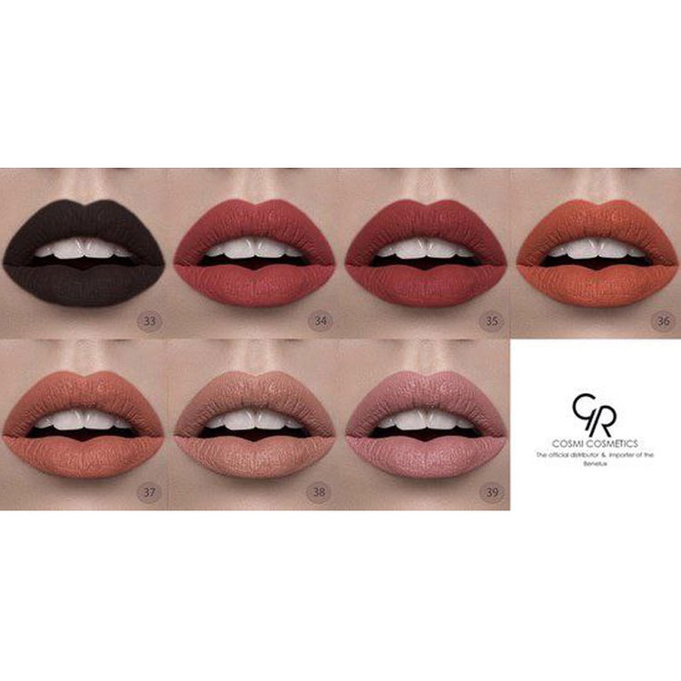 رژ جامد ولوت گلدن رز Velvet Matte lipstick Golden Rose/ حجم 4/2 گرم