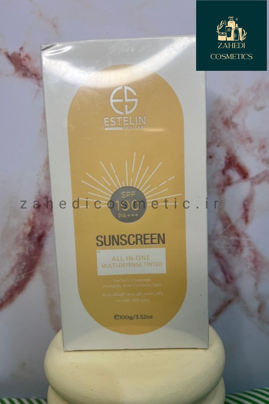 ضد افتاب استیلن تینتی spf 100 Estelin Tinted Sunscreen/ حجم 100 گرم