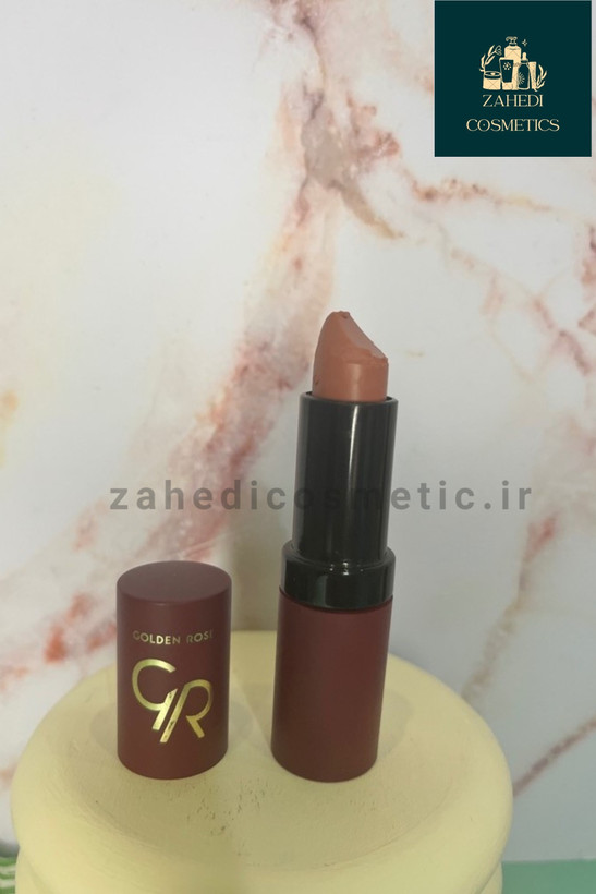 رژ جامد ولوت گلدن رز Velvet Matte lipstick Golden Rose/ حجم 4/2 گرم