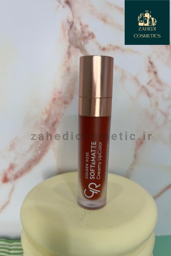 رژ مایع صاف و مات کرمی گلدن رز شماره 115 Golden Rose Soft & Matte Lipstick /حجم 5.5 میل