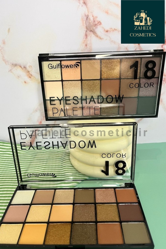 پالت سایه 18 رنگ مدل Gulflower 18 color shade palette gulf flower