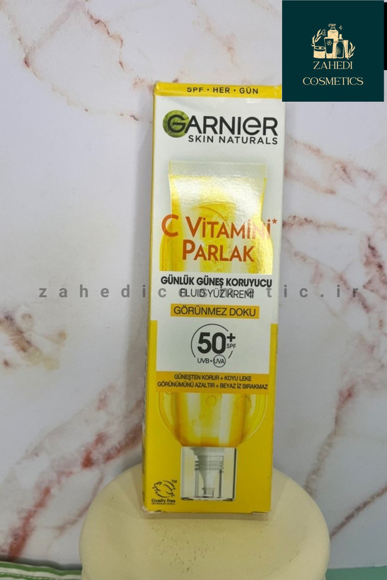 ضدآفتاب ویتامین سی گارنیر Garnier Vitamin C Bright Daily Sunscreen Fluid Face Cream SPF50/ حجم 40 میل