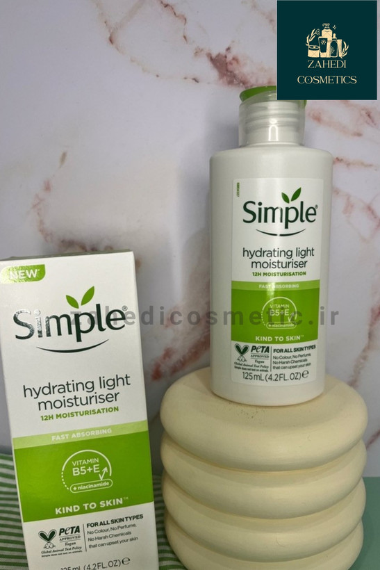 آبرسان لایت سیمپل پوست جرب و مختلط Simple hydrating light moisturiser / حجم 125 میل