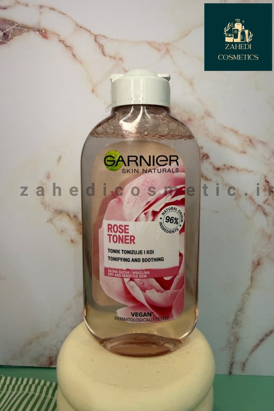تونر گل رز پوست خشک و حساس گارنیر Garnier Rose Toner/ حجم 200 میل
