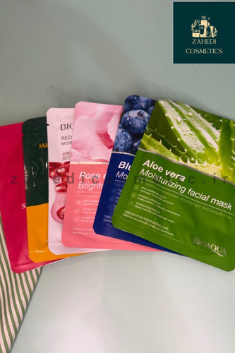 ماسک صورت ورقه ای آبرسان بایوآکوا ارسال به صورت رندوم Bioaqua Facial Mask/ حجم 25 گرم