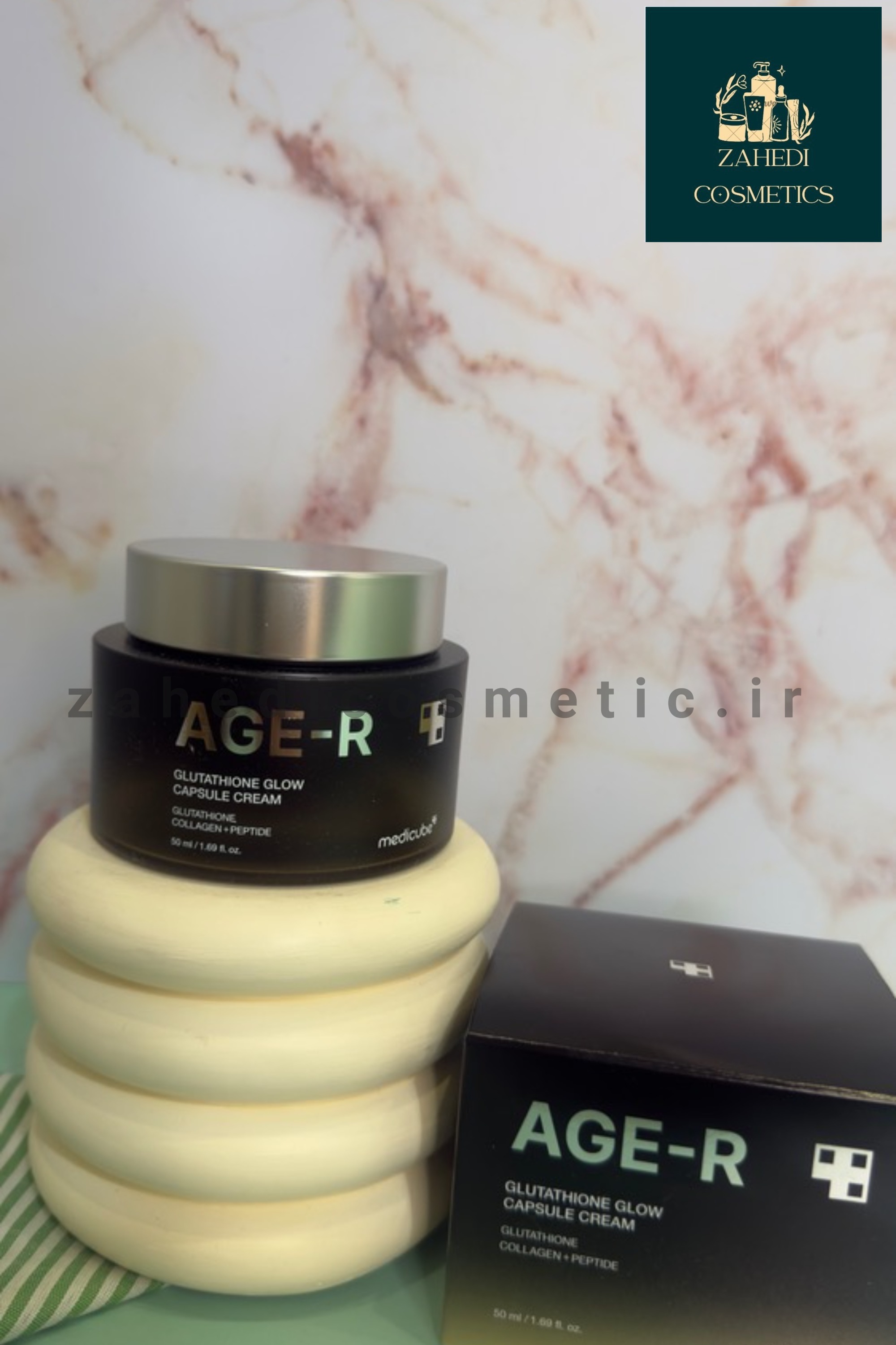 کرم کپسولی گلوتاتیون مدیکیوب مدل AGE-R | Medicube AGE-R Glutathione Glow Capsule Cream/ حجم50 میل