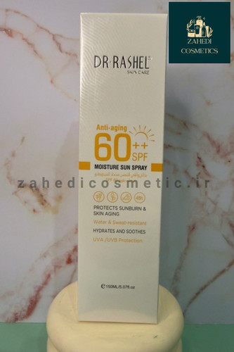 اسپری ضد آفتاب دکتر راشل SPF60 مدل Anti-Aging/ حجم 150 میل