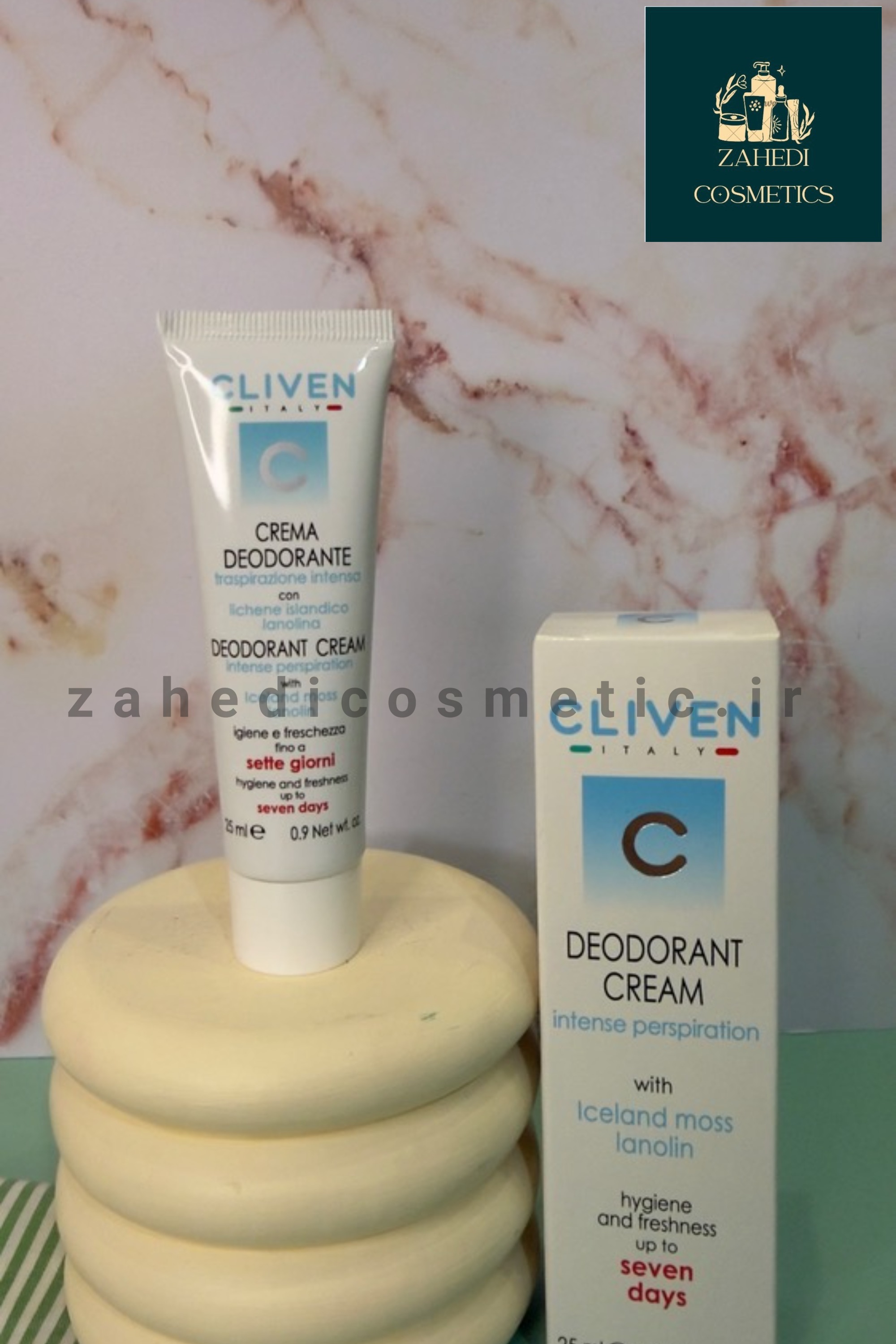 کرم ضد تعریق ۷ روزه کلیون ایتالیایی  Cliven 7 Days Antiperspirant Cream/ حجم 25 میل