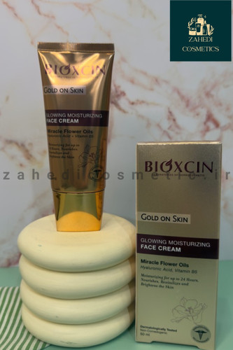 کرم مرطوب کننده و آبرسان گلد بیوکسین Gold On Skin مدل Illuminating Face Cream /حجم 50 میل