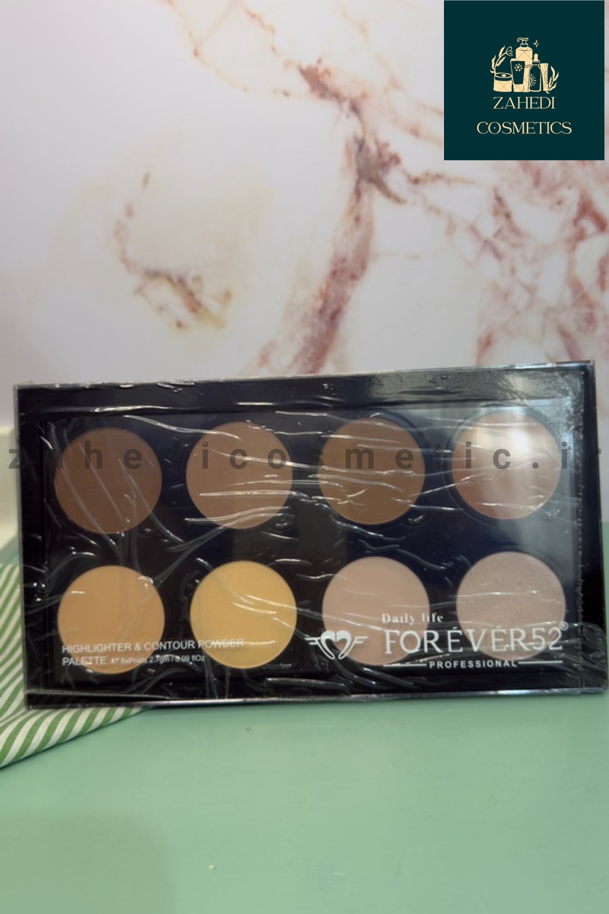پالت هایلایتر و کانتور صورت فوراور 52 Forever52 Highlighter and contour pallet