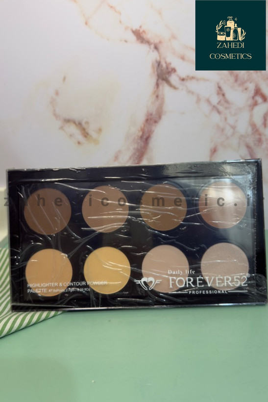 پالت هایلایتر و کانتور صورت فوراور 52 Forever52 Highlighter and contour pallet