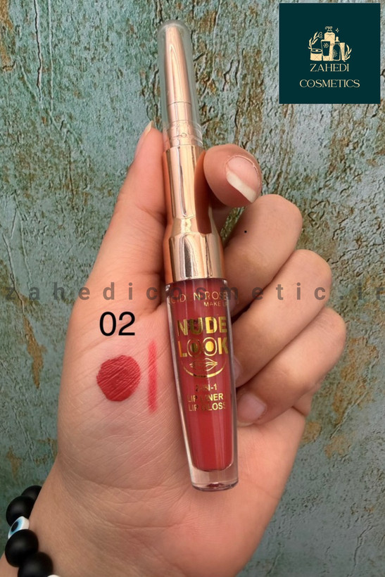رژلب مایع و خط لب دوطرفه مات و مخملی کویدن رز Qoiden Rose/ حجم 5 میل