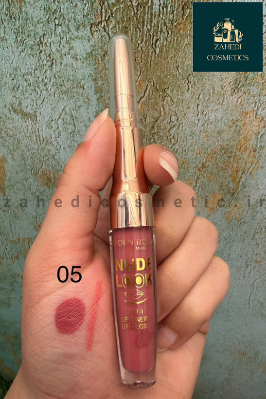 رژلب مایع و خط لب دوطرفه مات و مخملی کویدن رز Qoiden Rose/ حجم 5 میل