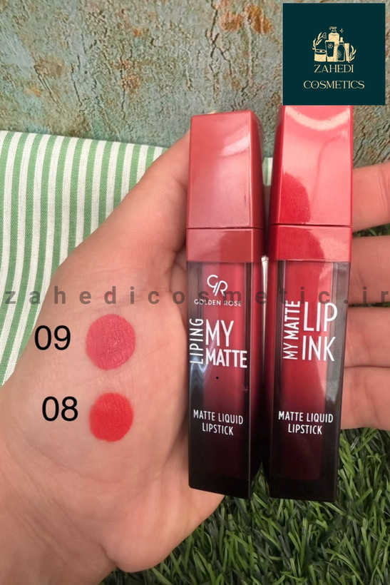 رژ مایع لیپینگ گلدن رز Golden Rose Liping Matte liquid lipstick / حجم 5 میل